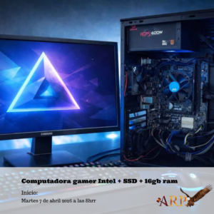 Computadora gamer Intel + SSD + 16gb ram